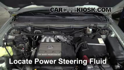 2001 Toyota Highlander 3.0L V6 Power Steering Fluid Add Fluid